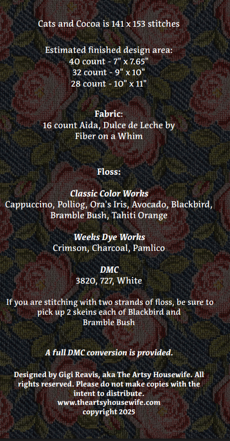 Cats and Cocoa (PDF CHART)