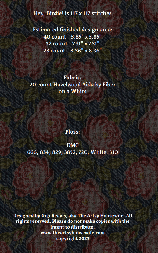 Hey, Birdie! (PDF CHART)