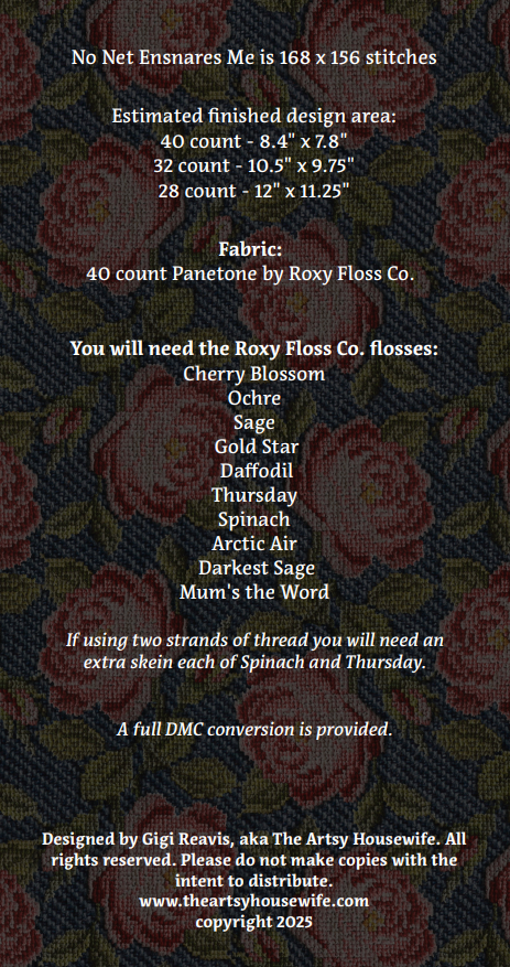 No Net Ensnares Me (PDF CHART)