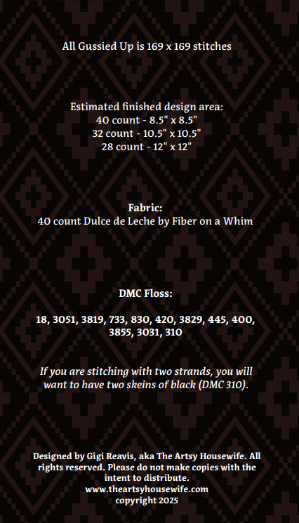 All Gussied up (PDF CHART)