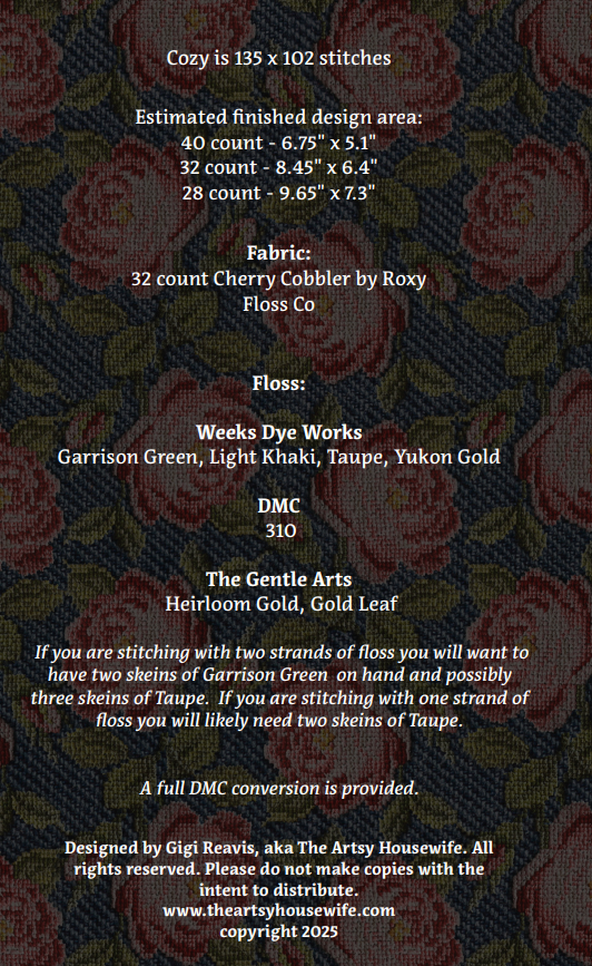 Cozy (PDF CHART)